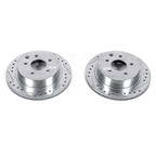 Power Stop 93-97 Infiniti J30 Rear Evolution Drilled & Slotted Rotors - Pair