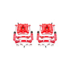 Power Stop 99-04 Jeep Grand Cherokee Front Red Calipers w/Brackets - Pair