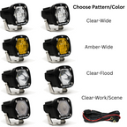Baja Designs S1 Black LED Auxiliary Light Pod Pair - (Choose Color/Pattern)