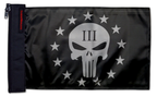 Punisher Three Percenter 12"x18" Forever Wave Flag for Boats