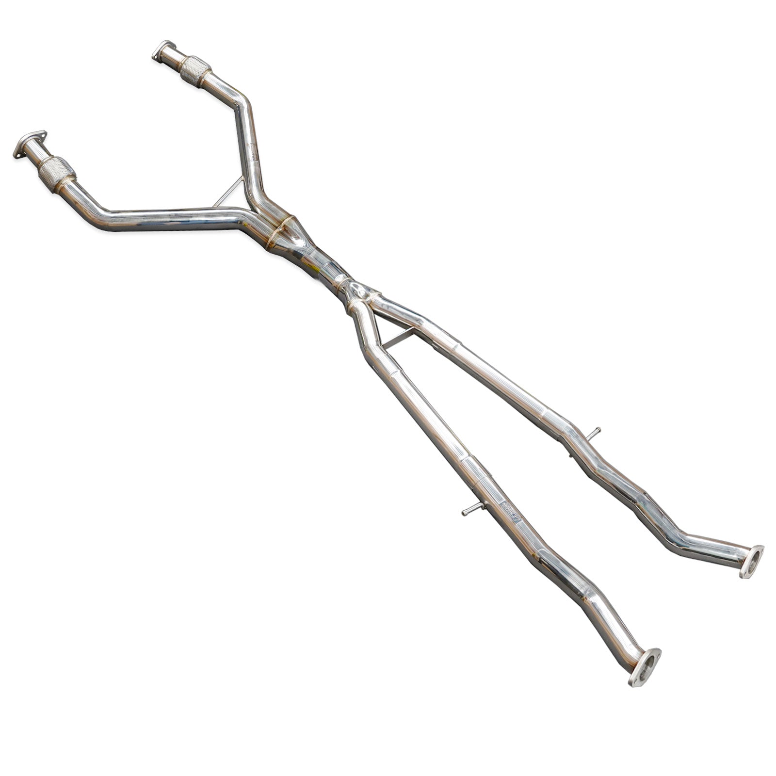 2.5" to 3" Y-Pipe Kit Stainless Steel for 2017-2022 Infiniti Q60 CV37 V6 3.0L Twin Turbo - Bull Boost Performance