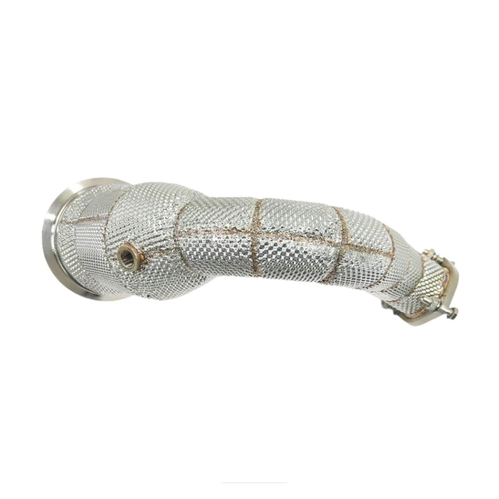 High Flow Catted 304 Stainless Exhaust Downpipe for Audi Q8 3.0T - Bull Boost Performance