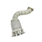 High Flow Catted 304 Stainless Exhaust Downpipe for Audi Q8 3.0T - Bull Boost Performance