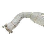 High Flow Catted 304 Stainless Exhaust Downpipe for Audi Q8 3.0T - Bull Boost Performance