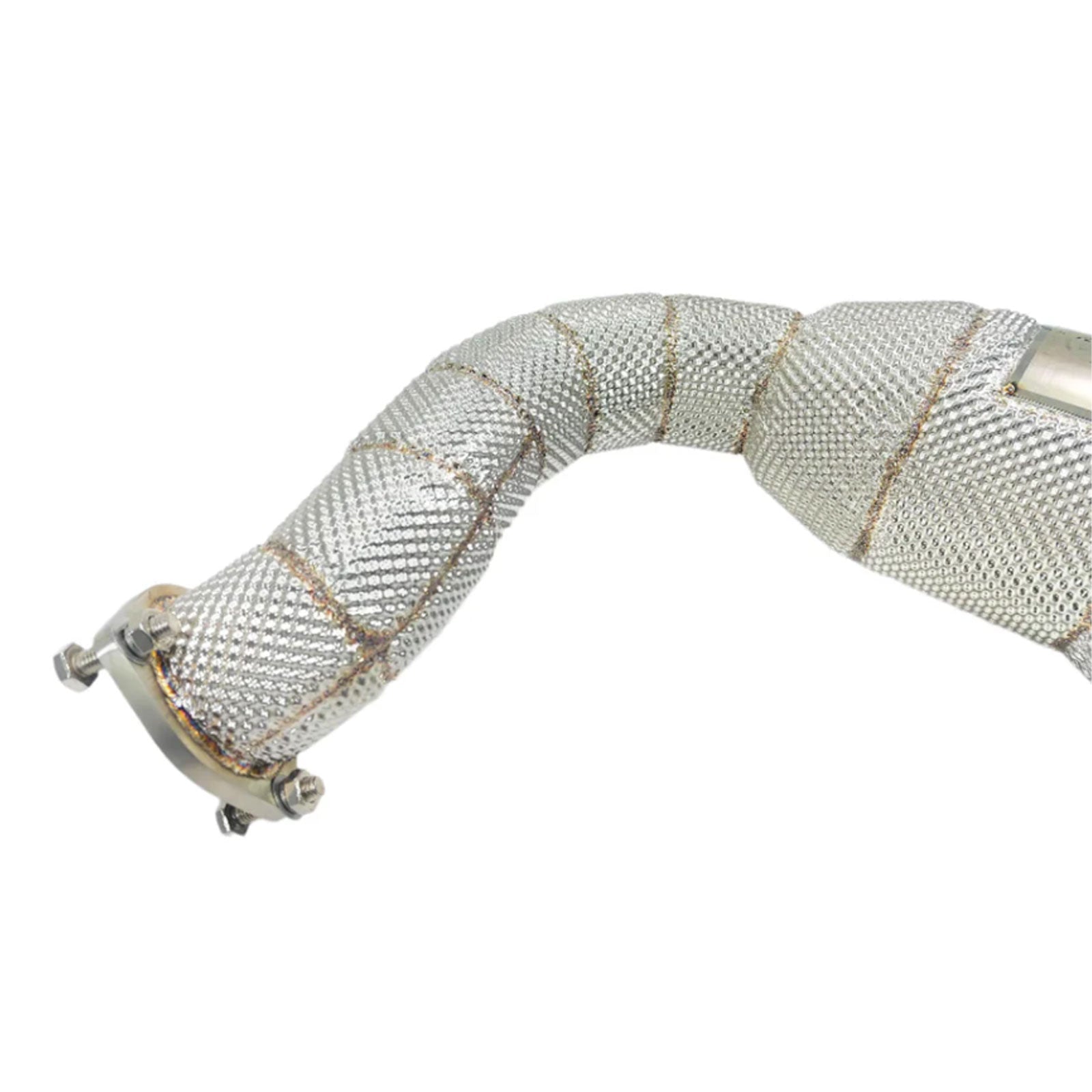 High Flow Catted 304 Stainless Exhaust Downpipe for Audi Q8 3.0T - Bull Boost Performance