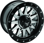 QuadBoss Wagon 14X7 4+3 4/156 Black Machined