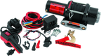 QuadBoss Winch Kit - 39ft x 3/16in Synthetic Rope - 3hp - Hawse Fairlead - Wired Remote - 2500lb