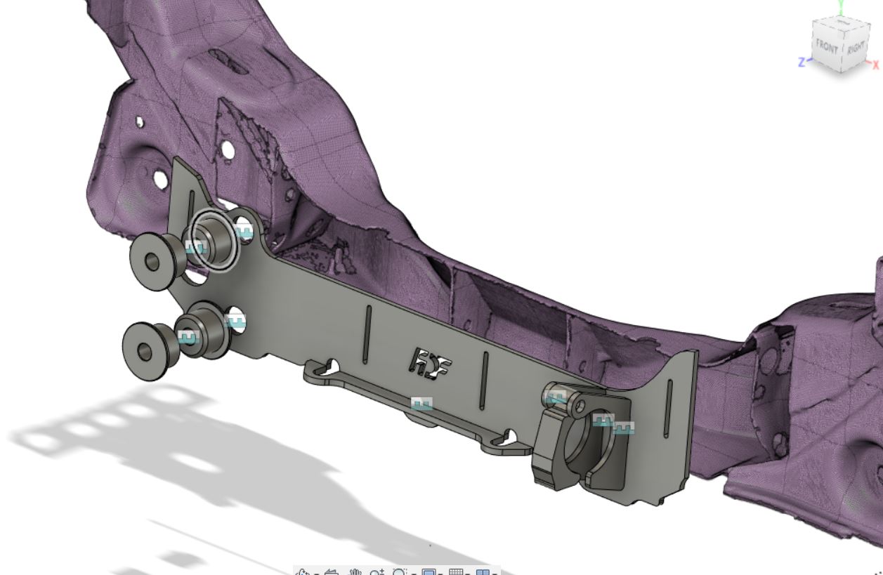 FDF RaceShop Nissan 350Z/ Infiniti G35 Rack Relocation Kit