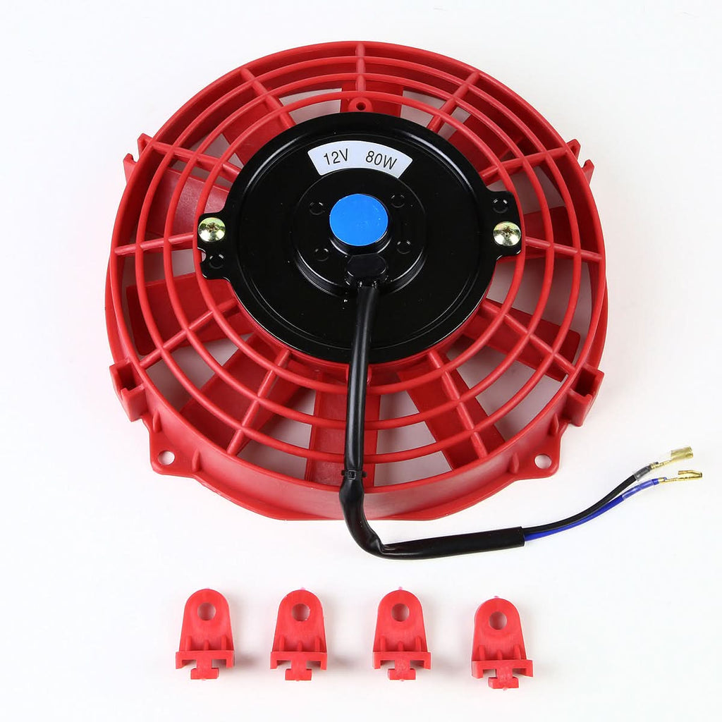 7 Inch Red Radiator Fan