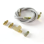 Type 1 Style Oil Feed Line Kit - 90 Degree Hose - 4AN