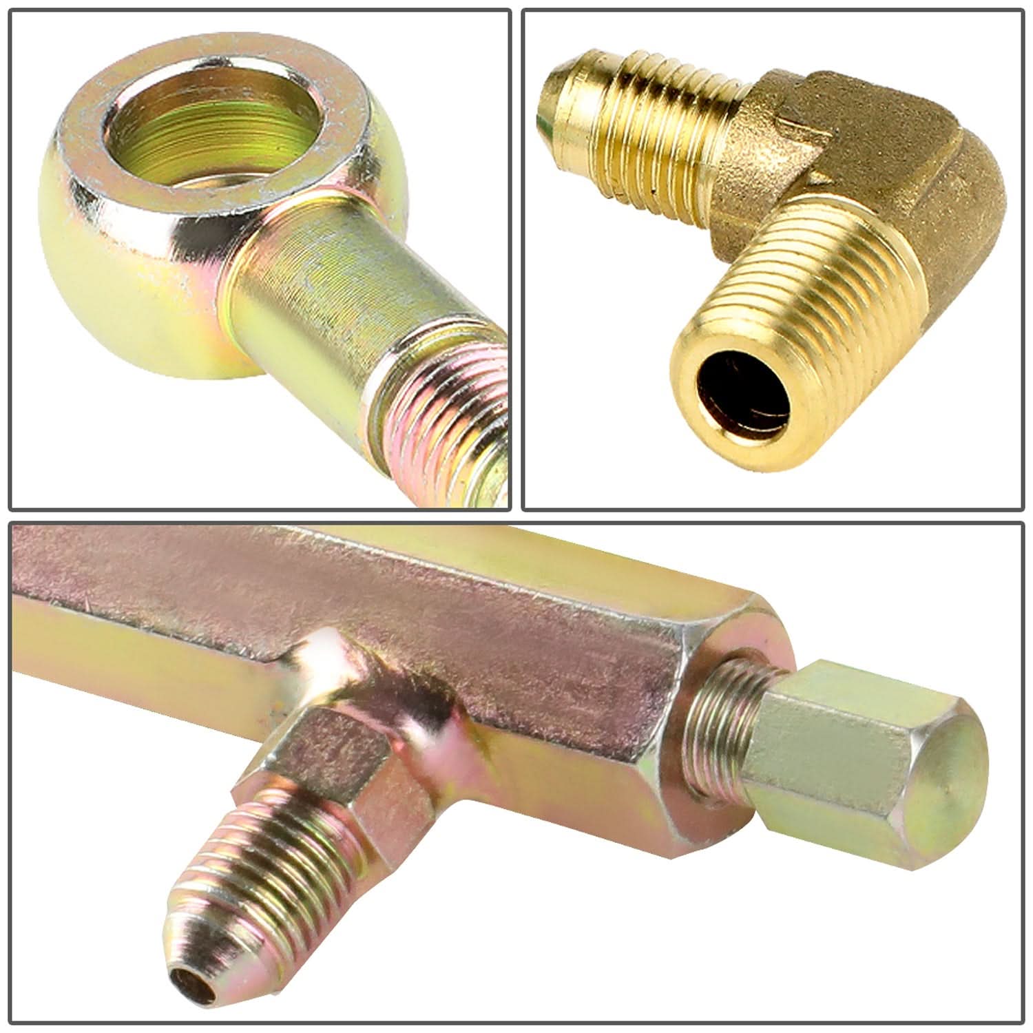Type 12 Style Oil Feed and Drain Line Kit with Banjo Bolt