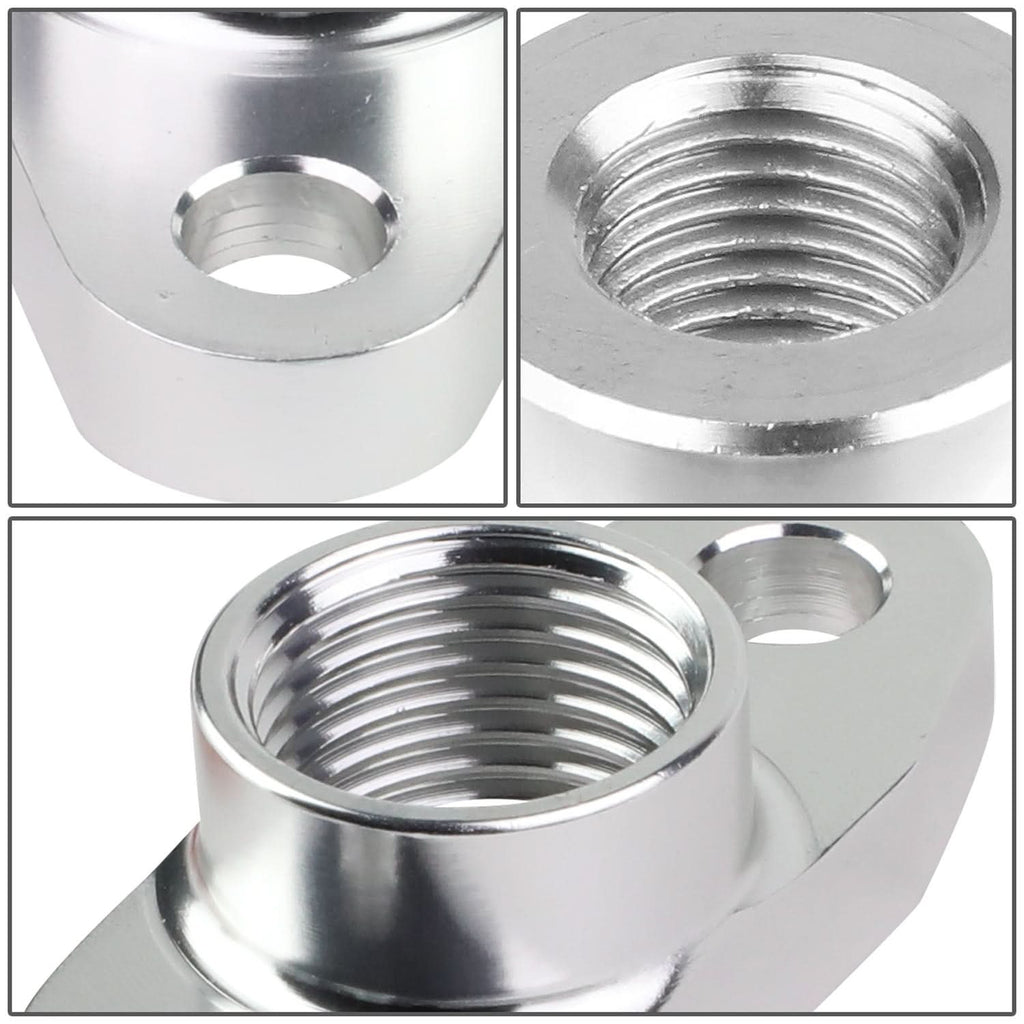 Oil Drain Line Flange Kit with Gasket and Bolts 10 AN Fitting