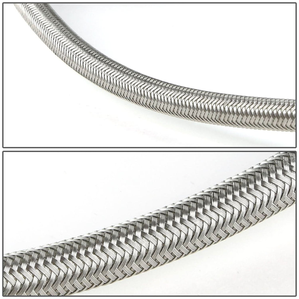 4AN Oil Feed Line - 90 Degree Fittings Both Ends