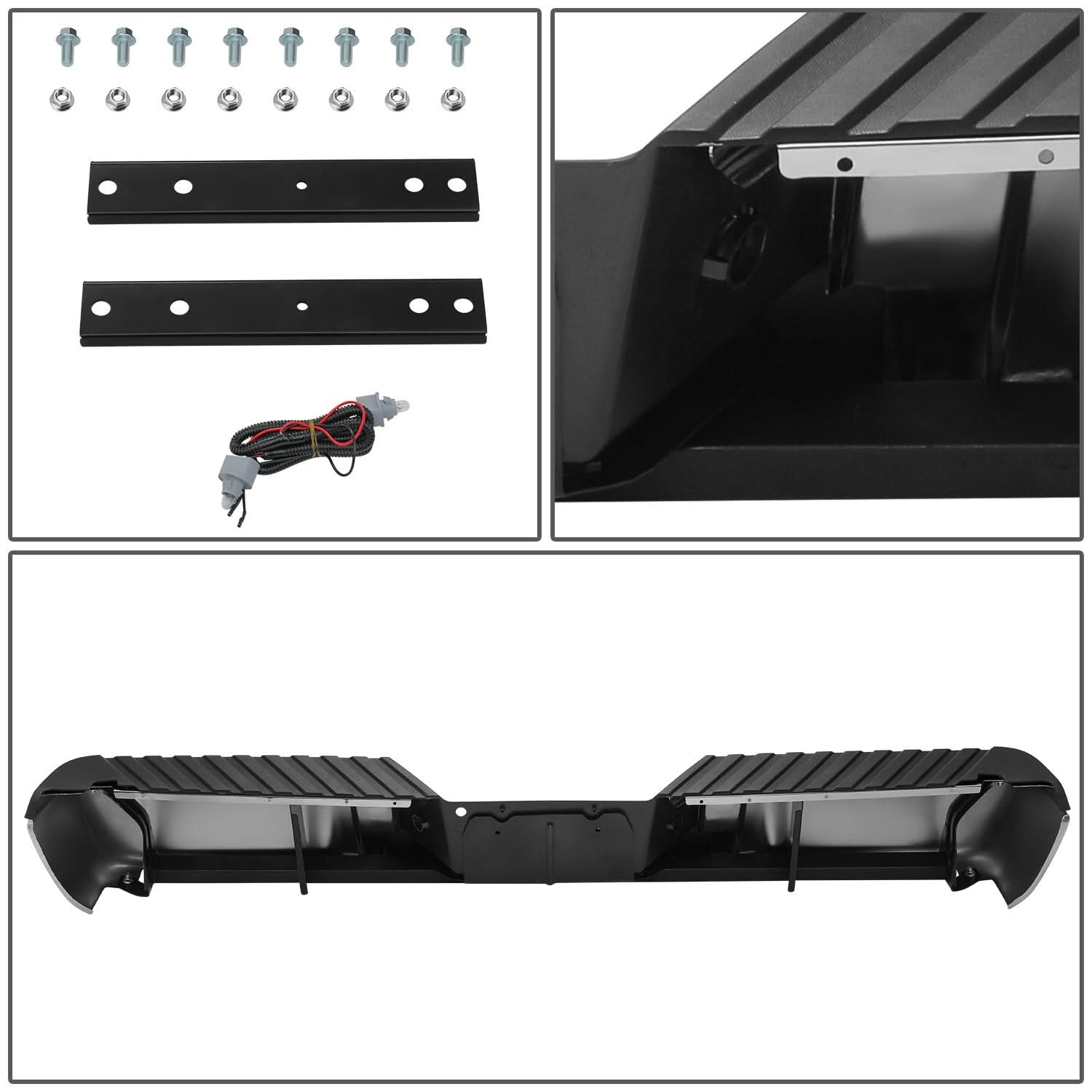 2008-2016 Ford F-250/F-350/F-450 Super Duty Chrome Rear Bumper Assembly