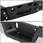 2017-2022 Ford F-250/F-350 Super Duty Chrome Rear Bumper w/ Sensor Holes