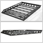 Universal 55x41 Roof Cargo Basket - Black Steel Construction