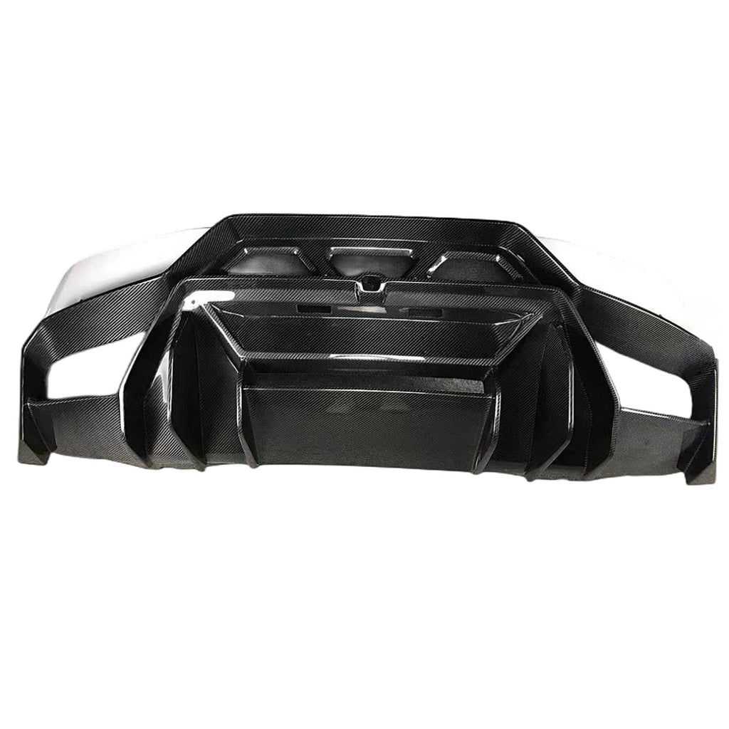 V Style Dry Carbon Fiber Rear Diffuser for Lamborghini Huracan LP 610 - Bull Boost Performance
