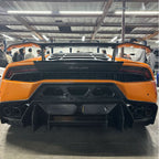 V Style Forged Carbon Fiber Rear Diffuser for Lamborghini Huracan LP 610 - Bull Boost Performance
