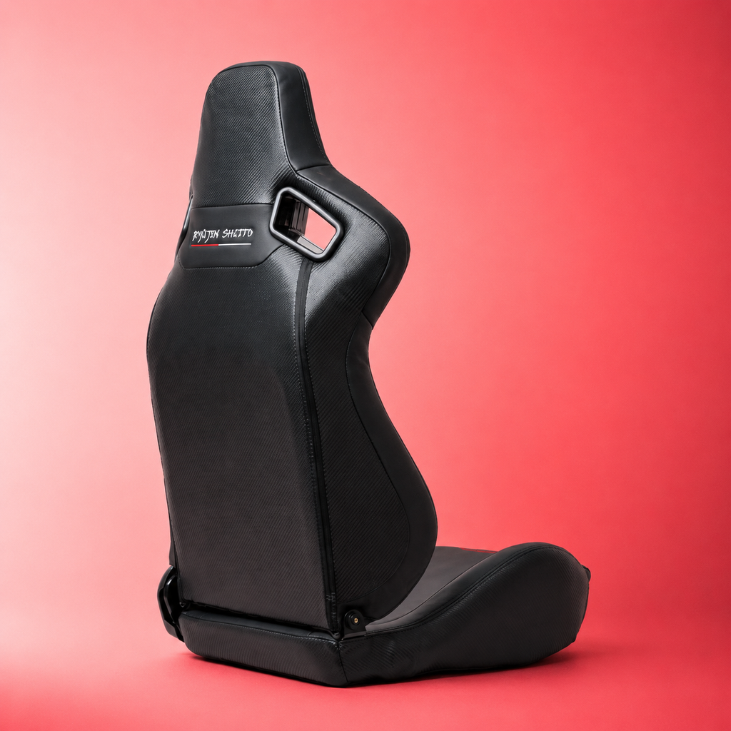 Ryujin Collection Red Dragon Reclinable Adjustable Racing Bucket Seat
