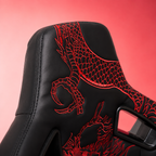 Ryujin Collection Red Dragon Reclinable Adjustable Racing Bucket Seat