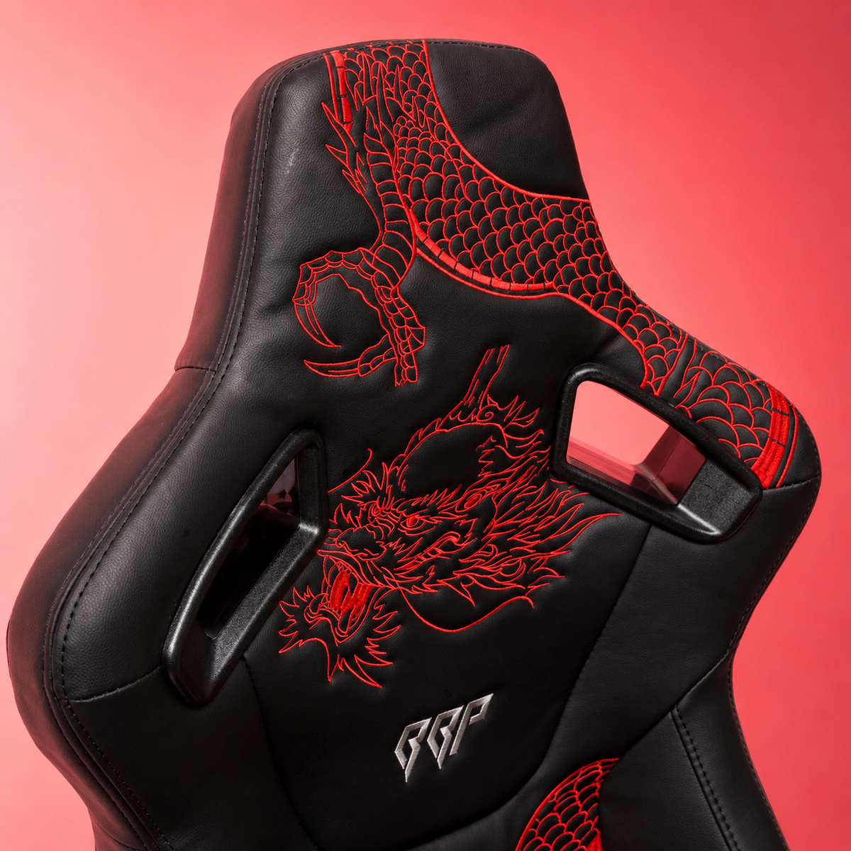 Ryujin Collection Red Dragon Reclinable Adjustable Racing Bucket Seat