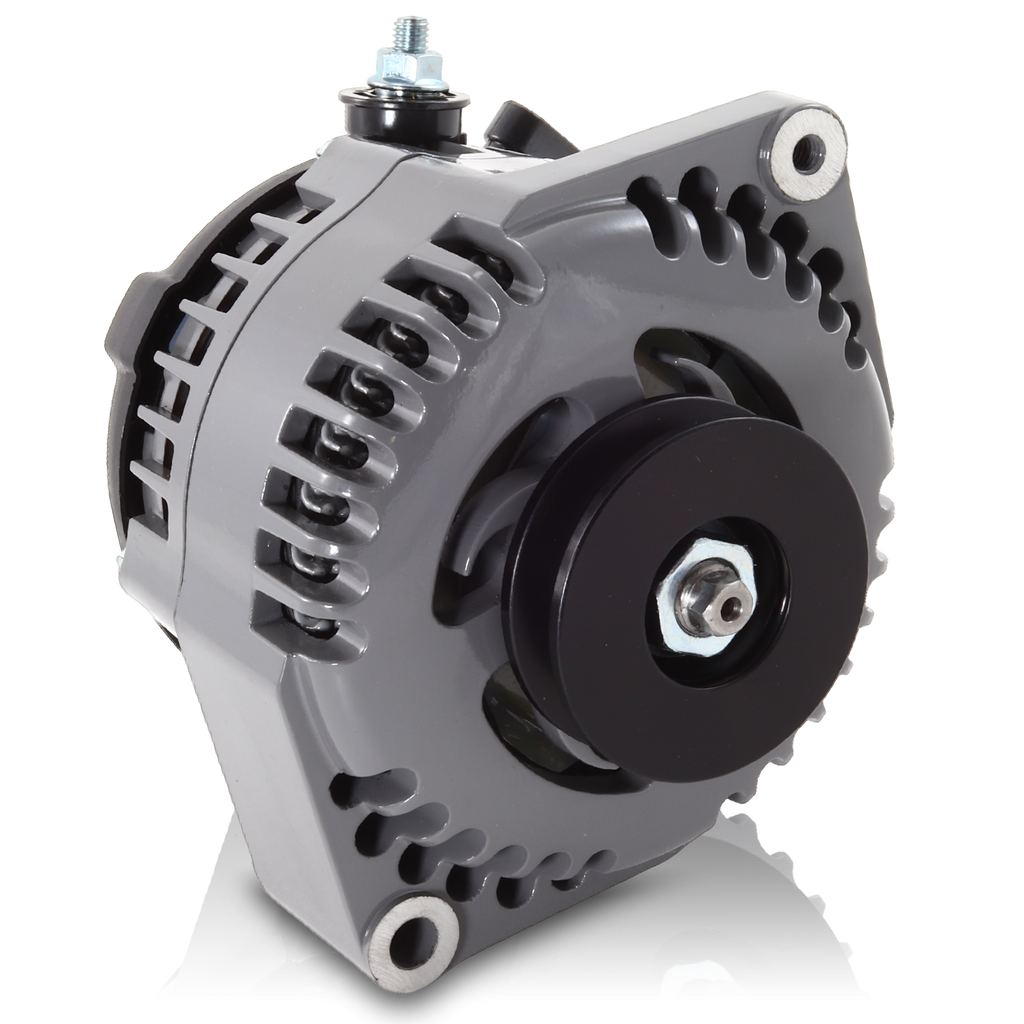 REVERSE ROTATION Marine 170-amp high output alternator for Ski / Wake Board Boats with 12SI 6.61 inch bolt pattern - V-Belt Pulley