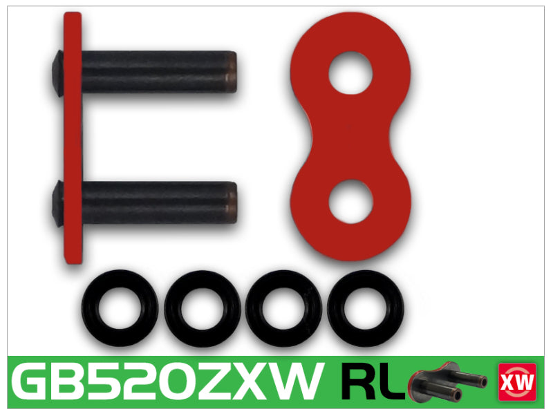 RK Chain RR520ZXW-RIVET - Red – FI Performance