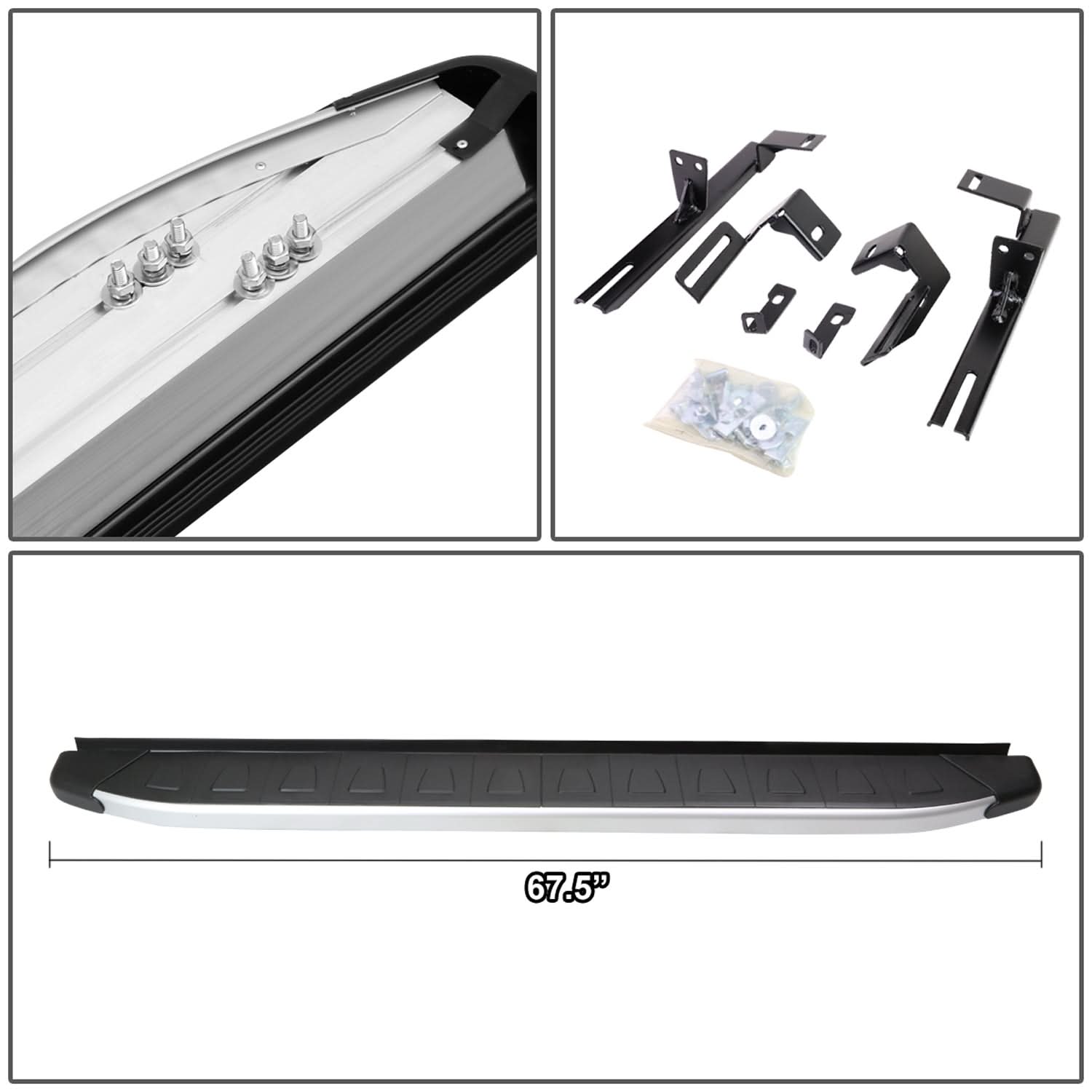 06-12 Toyota RAV4 5.75" Running Boards - Aluminum