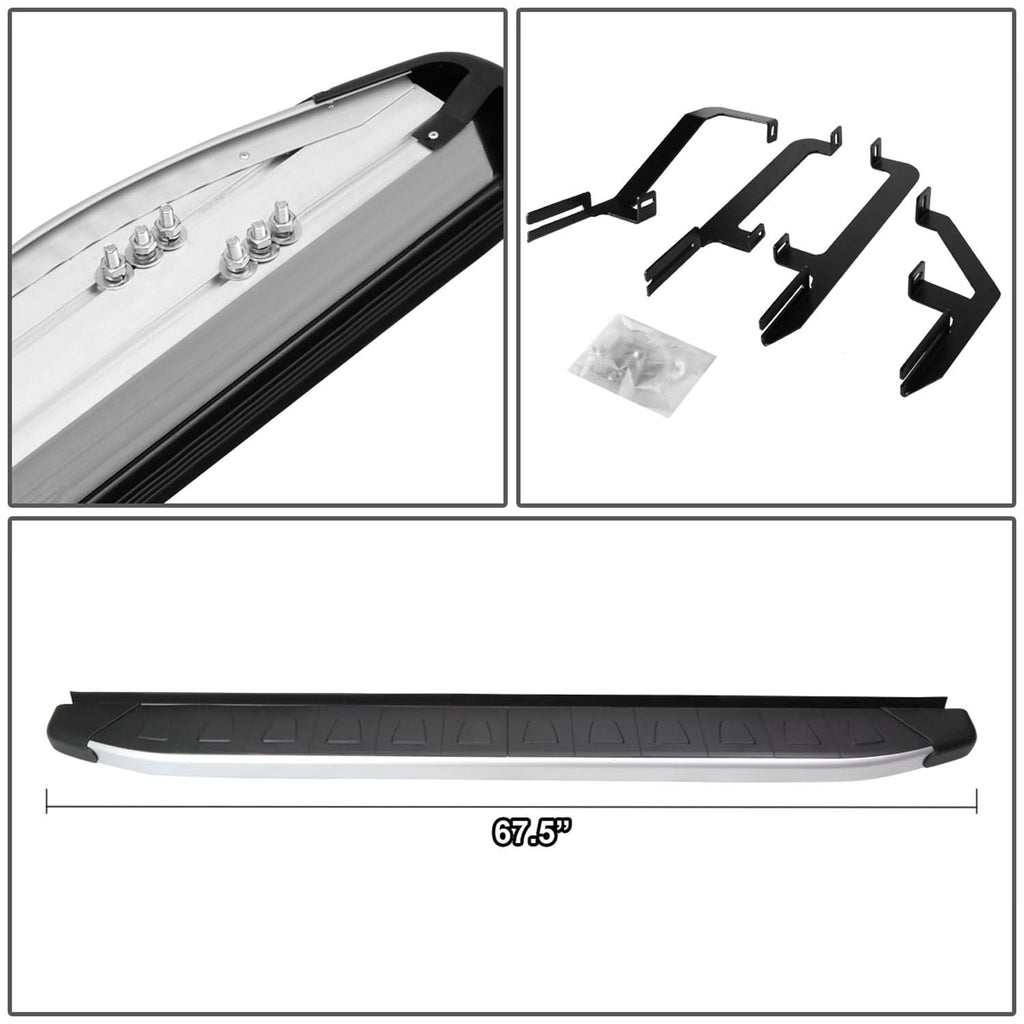 2013-2017 Hyundai Santa Fe 6 Inch Running Boards Aluminum