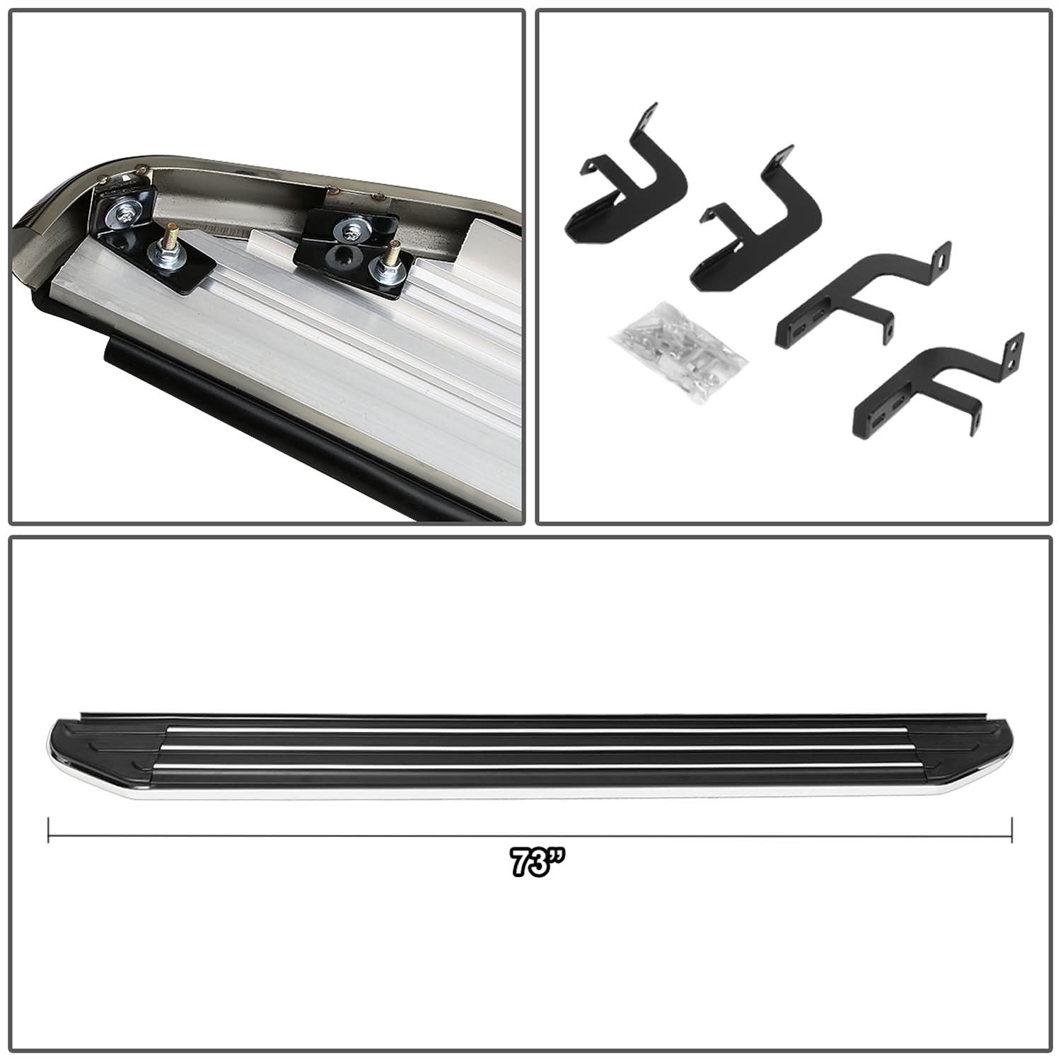 2016-2019 Lexus RX350 RX450H 5.5" Running Boards - Aluminum