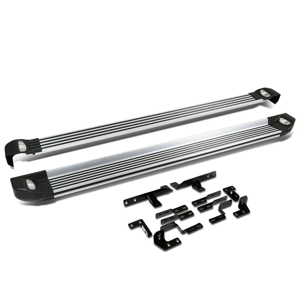 2008-2013 Toyota Highlander LED Running Boards Aluminum Black
