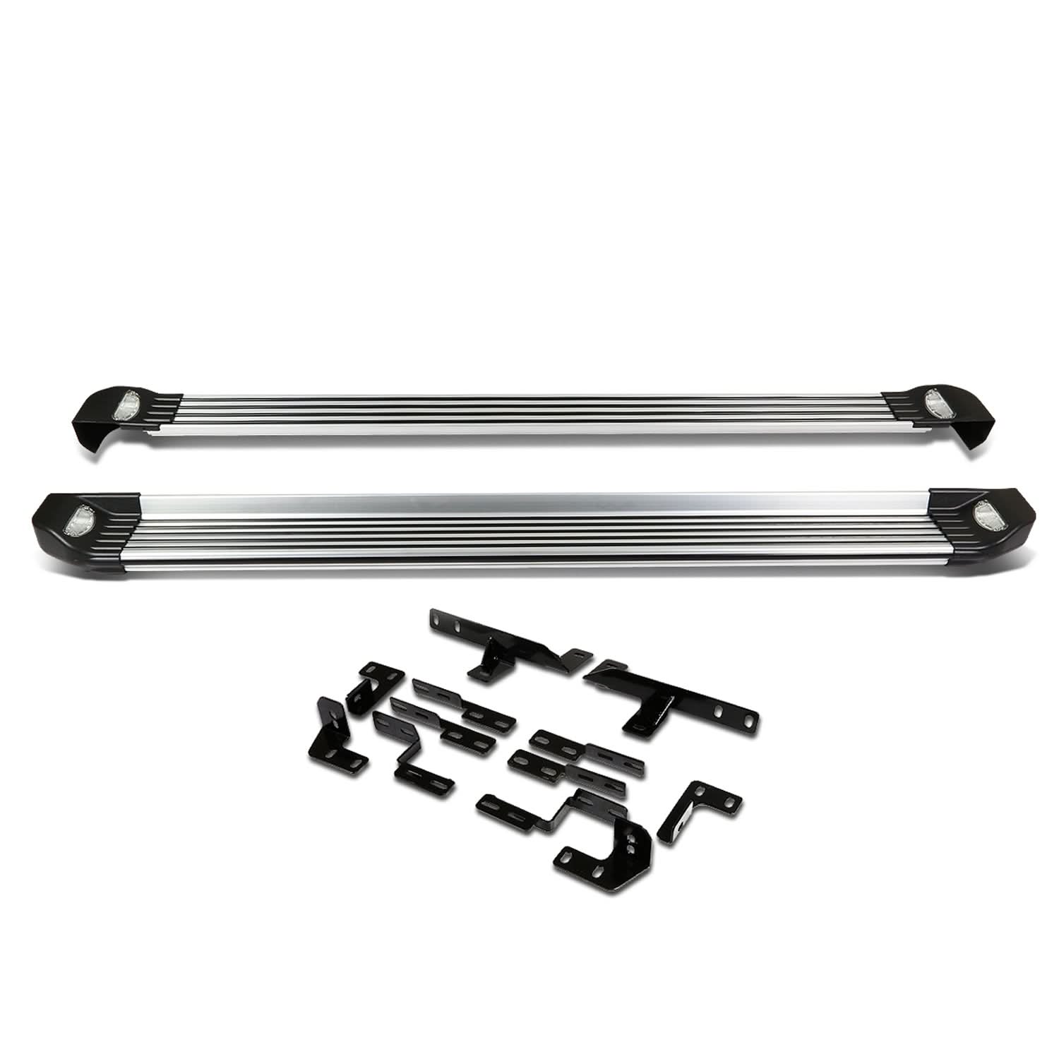 2008-2013 Toyota Highlander LED Running Boards Aluminum Black