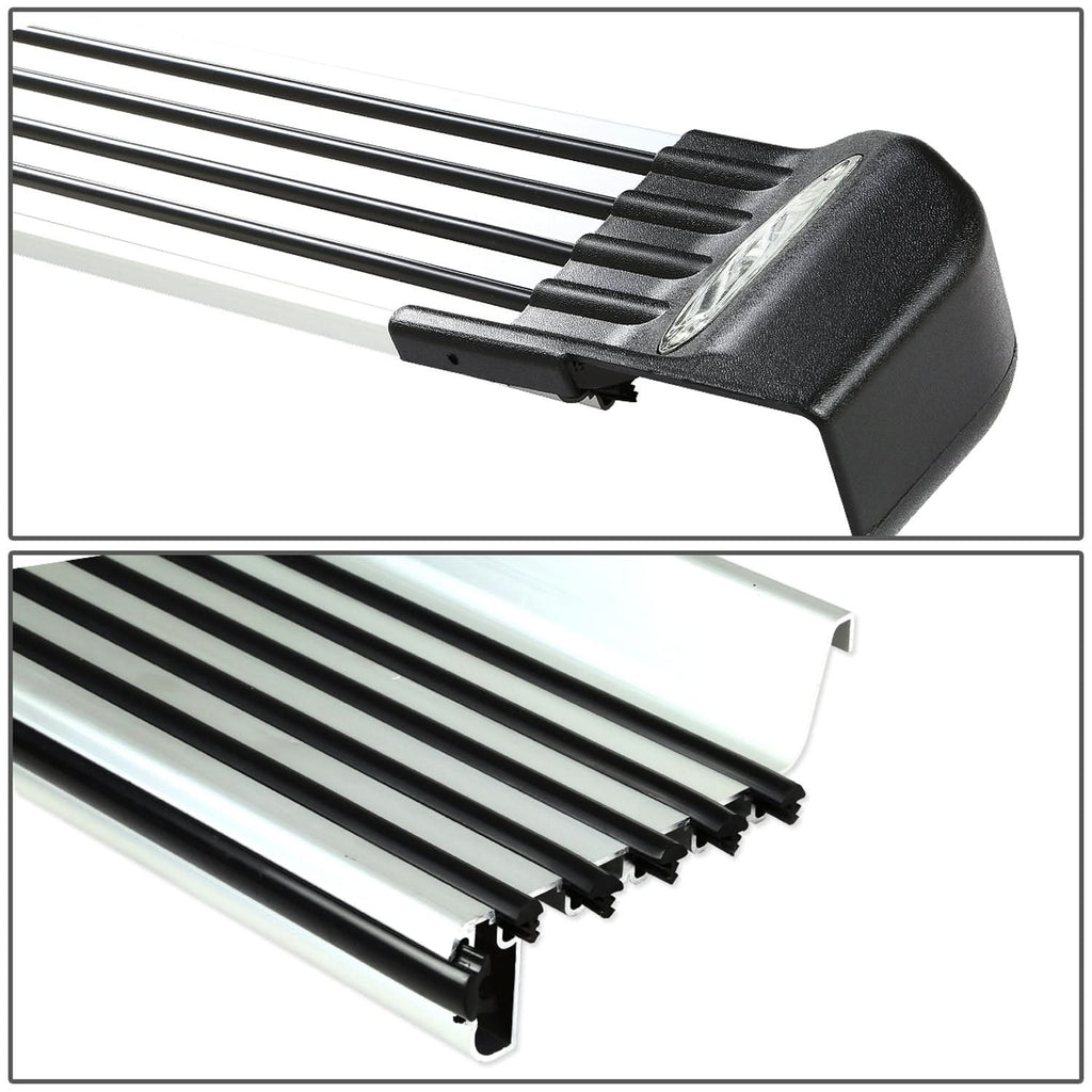 2008-2013 Toyota Highlander LED Running Boards Aluminum Black