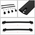 2017-2021 Jeep Compass Roof Rack Cross Bars Black