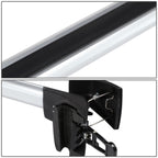09-15 BMW X1 Roof Rack Cross Bars w/ Lock & Key - Black/Silver
