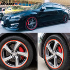 Heavy Duty Wheel Guard Rim Protecting Trim 17in Red