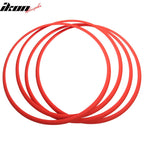 Heavy Duty Wheel Guard Rim Protecting Trim 17in Red