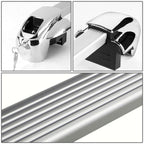 50" Aluminum Square Bar Roof Rack Crossbar with Lock - Silver