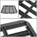 60x40 Aluminum Roof Rack Cargo Basket - Black
