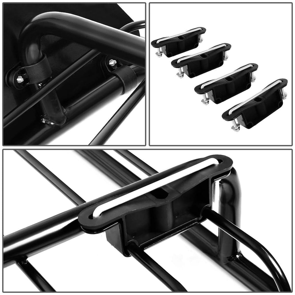 Universal 51" x 40" Steel Roof Rack Basket - Black