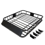Universal Steel Roof Rack Basket 48" x 40" - Black