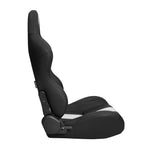 Universal Reclinable Right Passenger Side Racing Seat Dual Slider