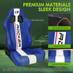 Universal Reclinable Right Passenger Side Racing Seat Dual Slider