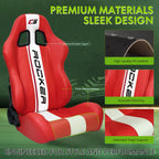 Universal Reclinable Right Passenger Side Racing Seat Dual Slider