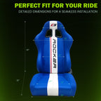 Universal Racing Seat Dual Slider PU Carbon Leather