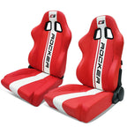 Universal Racing Seat Dual Slider PU Carbon Leather