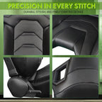 Universal Racing Seat Dual Slider PU Carbon Leather