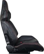 Universal Racing Seat Dual Slider PU Carbon Leather
