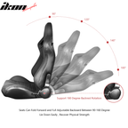 Universal Black Racing Seat with Dual Sliders PU Carbon Leather