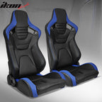 Universal Pair Reclinable Racing Seat with Dual Slider